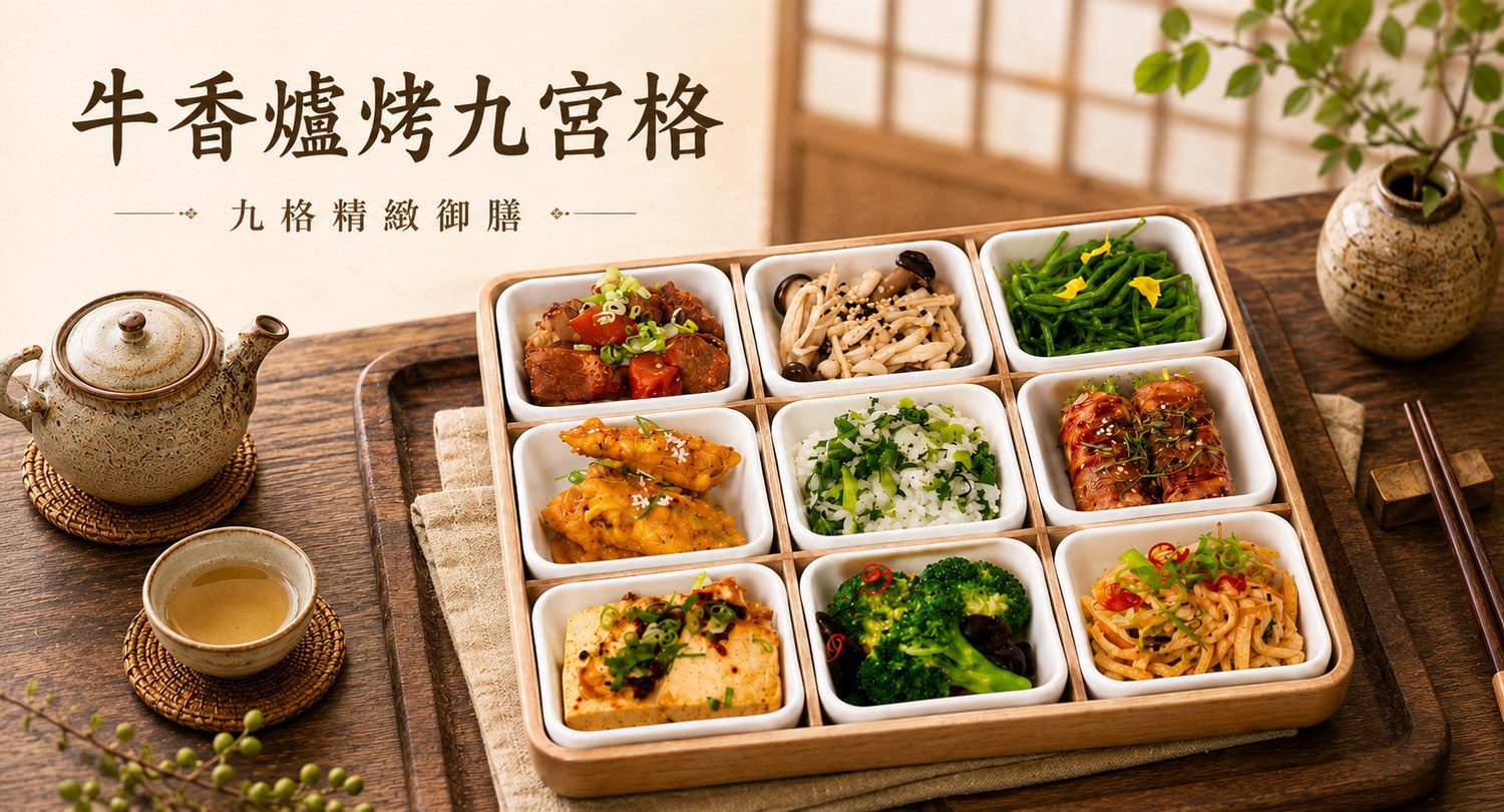 牛香爐烤九宮格 菜單