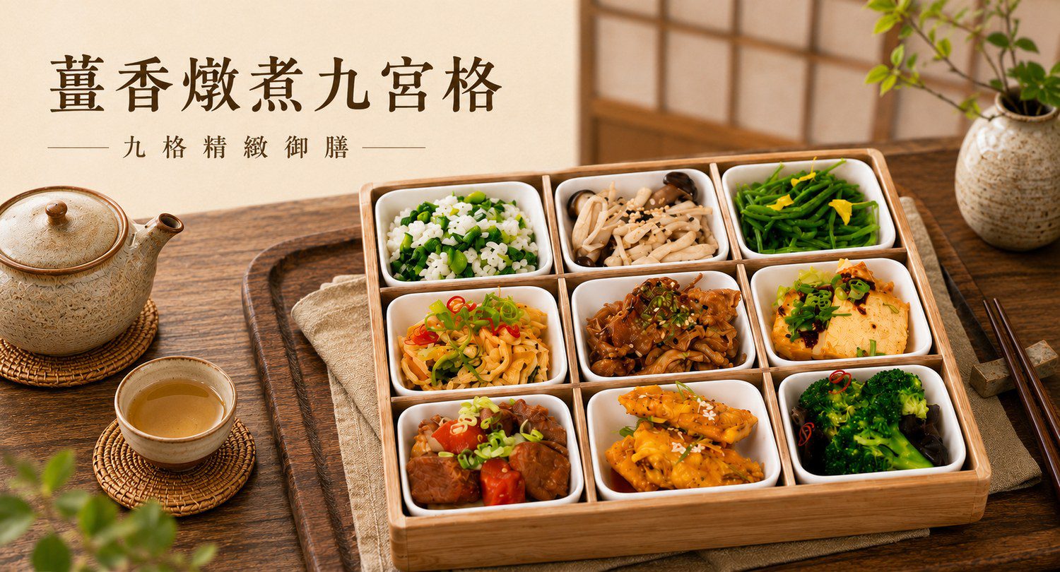 薑香燉煮九宮格 菜單