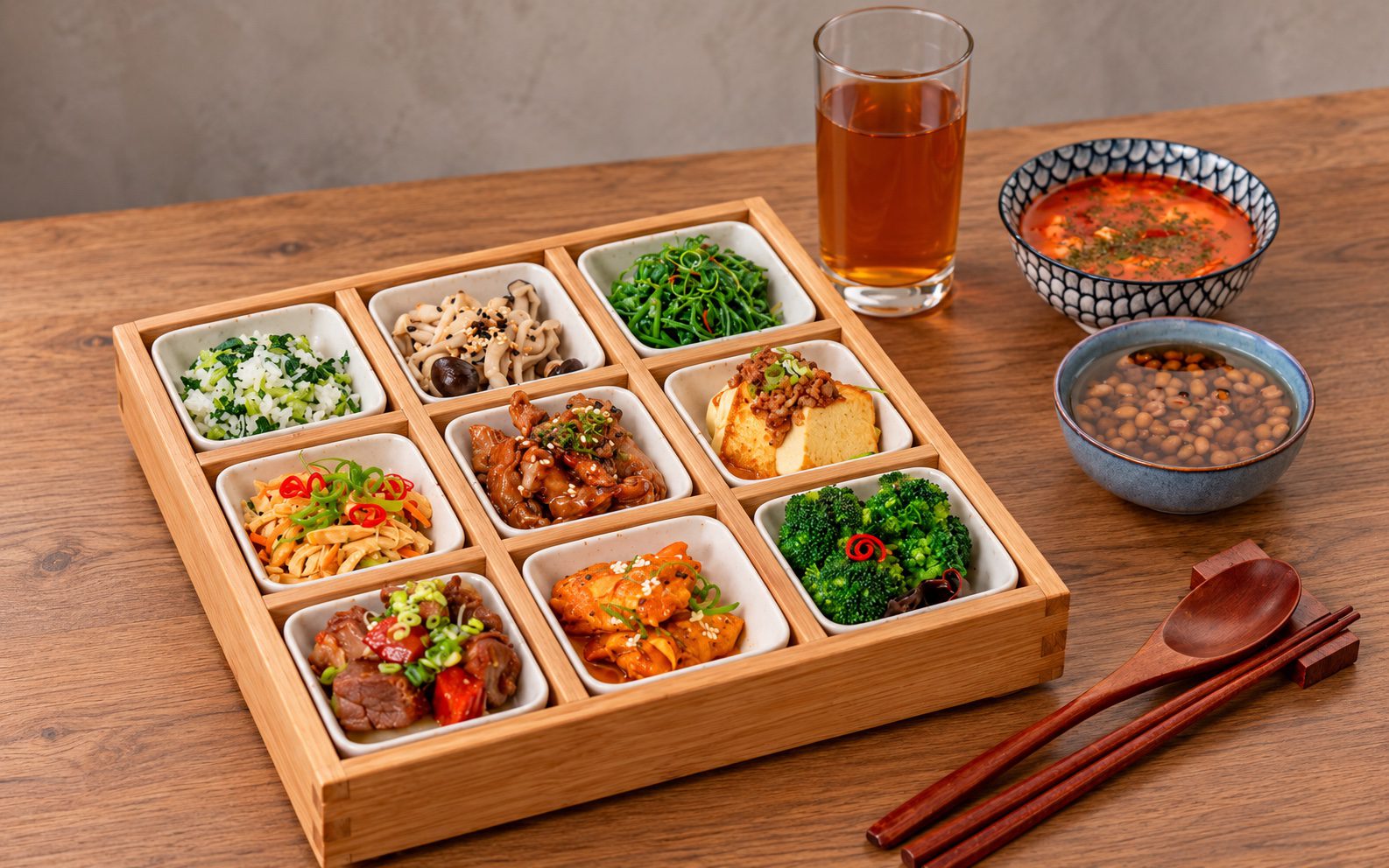 薑香燉煮九宮格 菜單